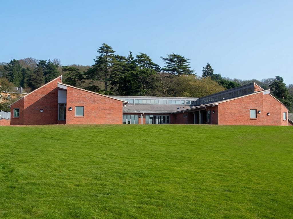 Aerial visualisation of Sunfield Residential Unit, residential building for children with ASD