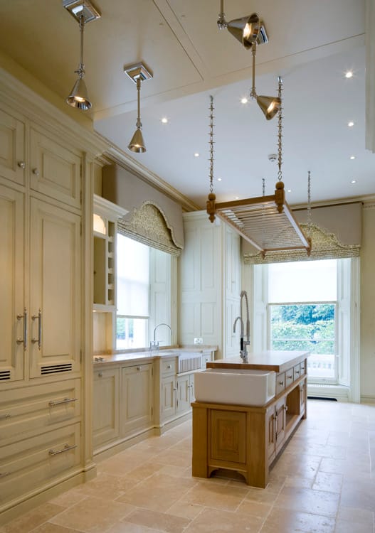 Drawing room interior of The Boltons Grade II listed Chelsea property after refurbishment