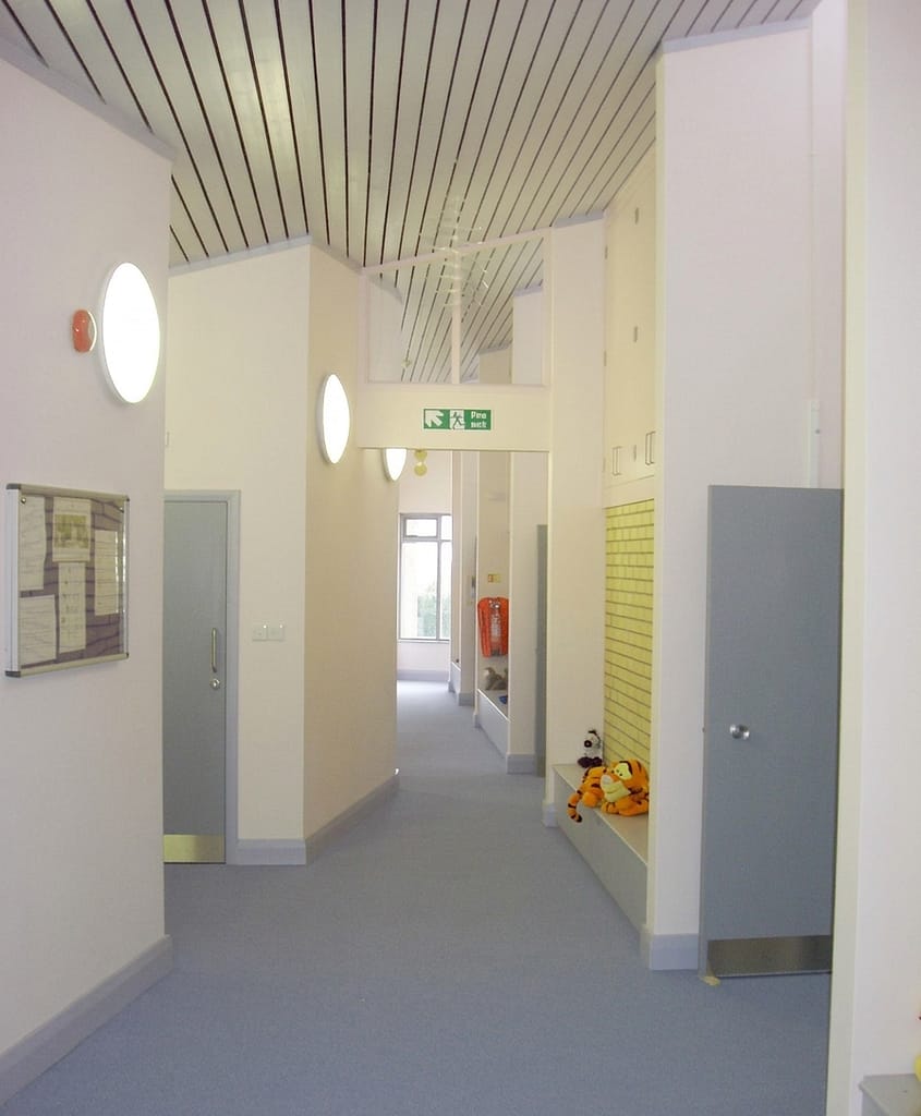 Garden and landscaping at Sunfield Residential Unit designed to support children with ASD