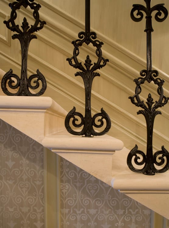 Interior room with period features restored at The Boltons, Chelsea refurbishment project